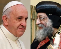 Papa Francisco. Foto: ACI Prensa / Tawadros II. Foto: Dragan TATIC Das u00f6sterreichische Auu00dfenministerium (CC BY 2.0)