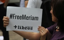 Pedido de liberaciu00f3n de Meriam Ibrahim, condenada a muerte acusada falsamente de blasfemia contra el Islam en Sudu00e1n. Foto: HazteOir.org (CC BY-NC-ND 2.0)