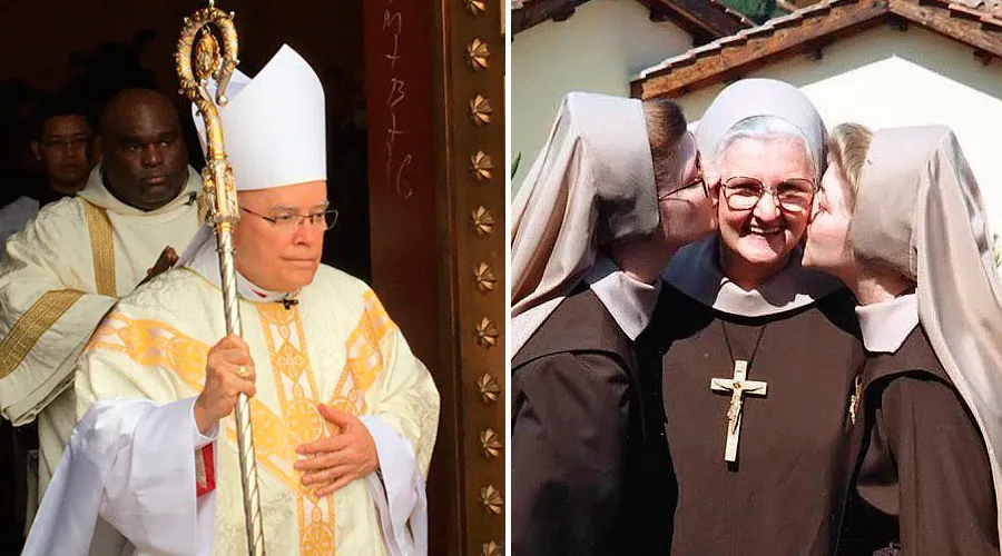 Arzobispo de Filadelfia, Charles Chaput y Madre Angélica  / EWTN - Matthew Hadro