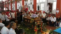 Funeral del P. Walter Osmir Vásquez. Foto: Facebook Televisión Católica Arquidiocesana