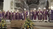 Funeral del hermano Biagio Conte. Crédito: Captura de video Arquidiócesis de Palermo