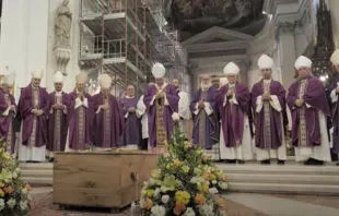 Funeral del hermano Biagio Conte. Crédito: Captura de video Arquidiócesis de Palermo 