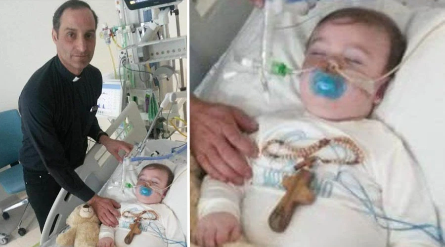 P. Gabriele Brusco y Alfie Evans. Captura Youtube?w=200&h=150