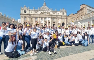 Peregrinos en el Vaticano. Cru00e9dito: Patriarcado Latino de Jerusalu00e9n.  