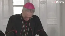 Mons. Georg Gänswein. Crédito: Capgtura de video / EWTN.