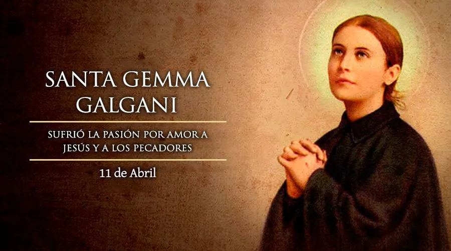 Cada 11 de abril la Iglesia celebra a la joven Santa Gemma Galgani