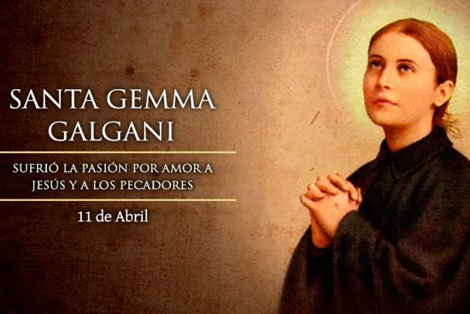 Cada 11 de abril la Iglesia celebra a la joven Santa Gemma Galgani