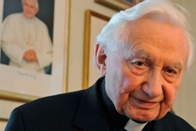 Funerales del hermano de Benedicto XVI se realizarán en Ratisbona