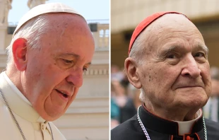 Papa Francisco y Mons. Gilberto Agustoni / Fotografu00eda: Daniel Ibau00f1ez y Dominio Pu00fablico  