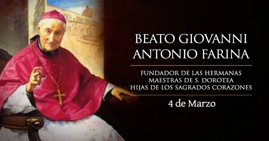 Hoy se conmemora al Beato Giovanni Antonio Farina, el “Obispo del pueblo”