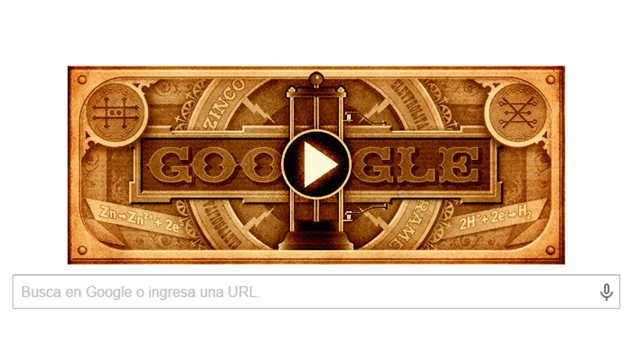 Doodle dedicado a Alessandro Volta / Imagen Google?w=200&h=150