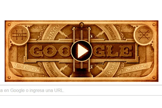 Google recuerda a Alessandro Volta, el científico católico que inventó la pila eléctrica