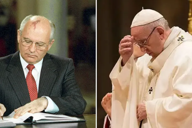 Papa Francisco pide a Dios “paz eterna” para el alma de Mijaíl Gorbachov
