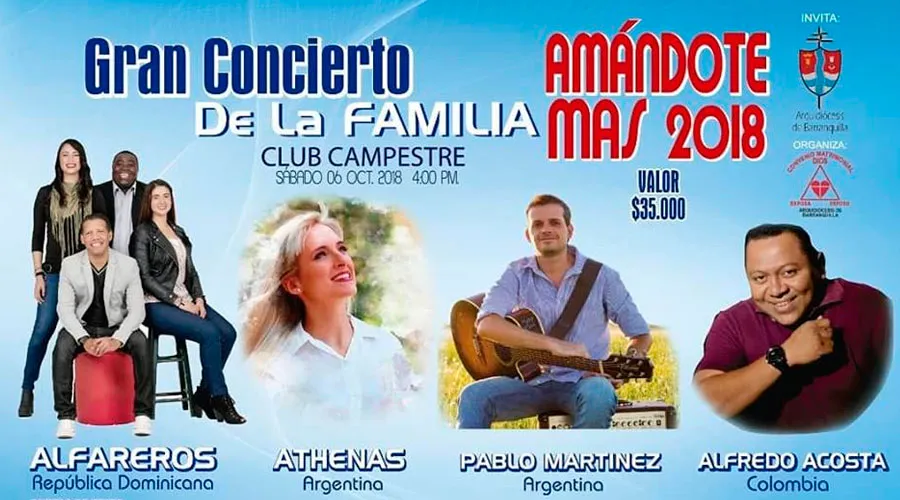 Flyer del concierto / Foto: Facebook Perfil Convenio Matrimonial Barranquilla