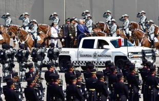 Andru00e9s Manuel Lu00f3pez Obrador visita, en junion de 2022, el Heroico Colegio Militar en Tlalpan, Ciudad de Mu00e9xico, donde se forman nuevos elementos de la Guardia Nacional. Cru00e9dito: Sitio web oficial. 
