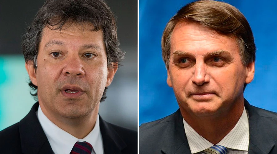 Fernando Haddad - Jair Bolsonaro / Foto: Wikipedia Lula Marques / Agu00eancia PT (CC BY 2.0) - Wikipedia Antonio Cruz / Agu00eancia Brasil (CC BY 3.0 BR)?w=200&h=150