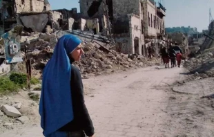 Calles en ruinas en Siria. Foto: Cortesu00eda Hermana Guadalupe 