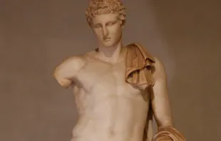La estatua del Hermes de los Museos Vaticanos. Foto: Daniel Ibáñez / ACI Prensa 