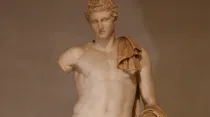 La estatua del Hermes de los Museos Vaticanos. Foto: Daniel Ibáñez / ACI Prensa