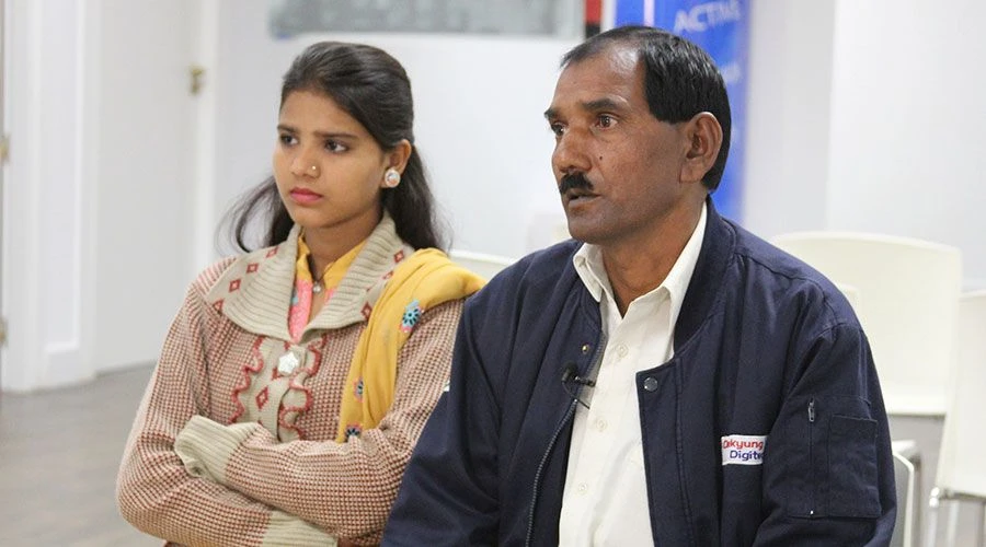 El marido y la hija de Asia Bibi. Foto: Foto: Flickr HazteOir.Org (CC-BY-SA-2.0)