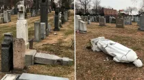 Desconocidos profanaron cementerio en Brooklyn - Fotos: Diócesis de Brooklyn