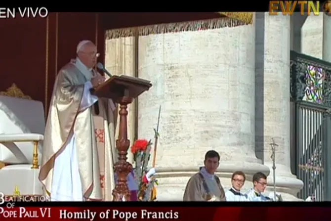 [TEXTO Y VIDEO] Homilía del Papa Francisco en la ceremonia de beatificación de Pablo VI