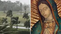 Huracán Irma en Miami - Virgen de Guadalupe / Foto: Captura de Facebook - Wikipedia (Dominio Público)