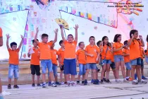 Niños de Alepo en la actuación de los talleres de verano / Foto: Cortesía Iglesia latina San Francisco de Alepo