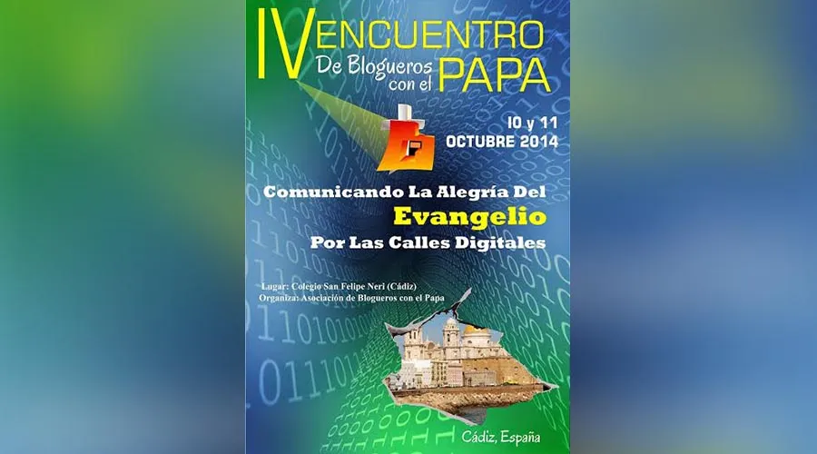Cartel del IV Encuentro de Blogueros con el Papa. ?w=200&h=150