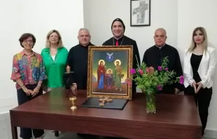 Icono de la “Sagrada Familia de la Divina Voluntad de Unidad y Paz” en el Líbano. Créditos: cortesía de www.maronitas.org 