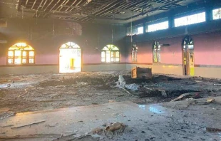 Iglesia atacada en la India. Cru00e9dito: ACN 