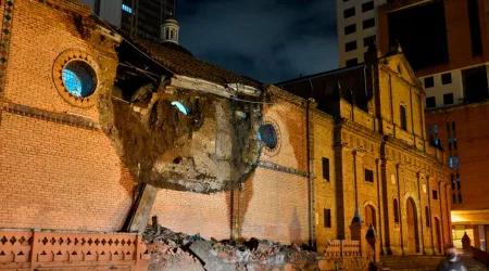Colapsa parte de antigua iglesia de San Francisco en Colombia