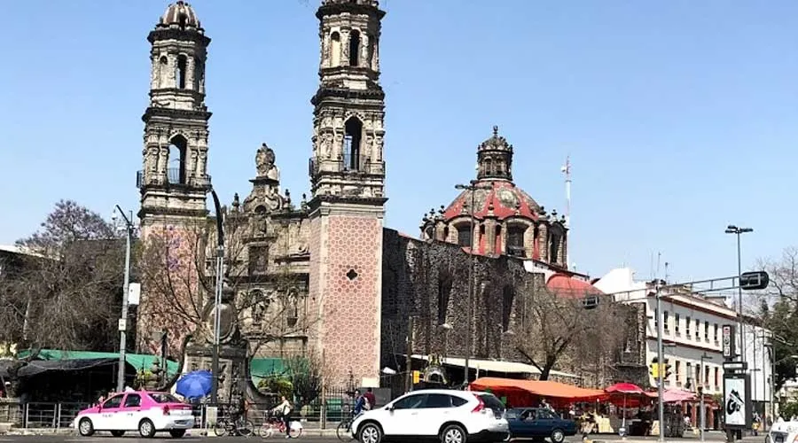 Iglesia de San Hipólito en Ciudad de México. Crédito: ACI Prensa.