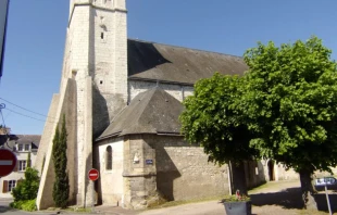 Iglesia de Saint-Georges (San Jorge) en Descartes. Cru00e9dito: Jou00ebl Thibault / Wikimedia Commons (CC BY-SA 4.0). 