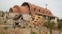 Iglesia dedicada a la Virgen Maru00eda destruida en Irak / Foto: Capni vu00eda AIN