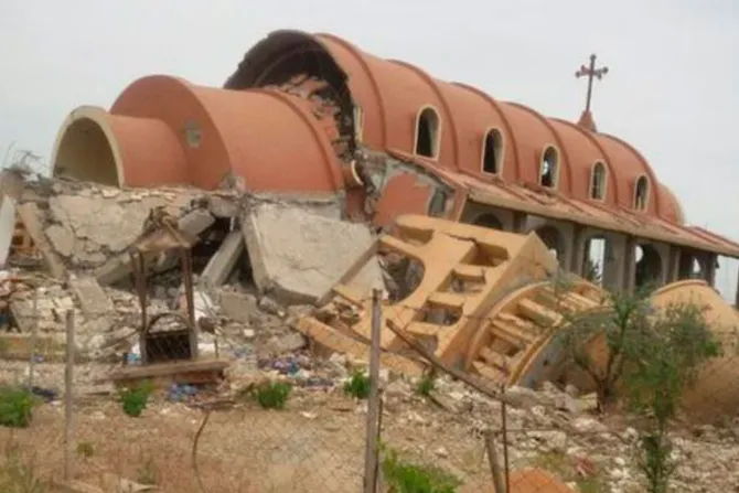Difunden fotos de iglesia mariana destruida por ISIS en Domingo de Resurrección