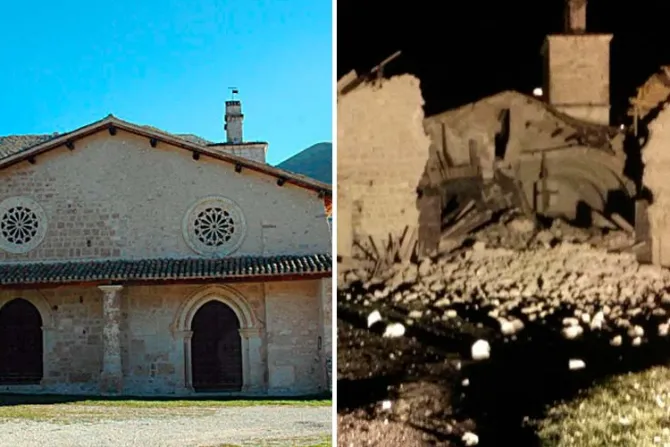 VIDEO: Iglesia del siglo XV se derrumba tras terremoto en Italia