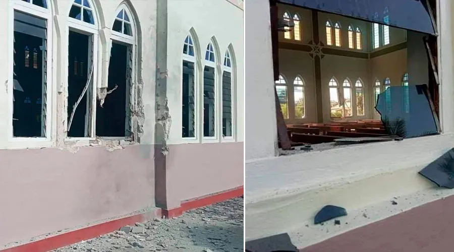 En Corpus Christi, otra iglesia católica en Myanmar sufre daños por bombardeo