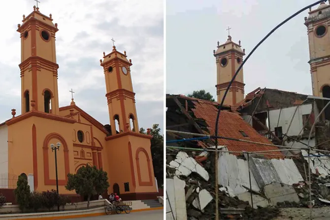 Iglesia se desploma 45 minutos antes de Misa por fenómeno de El Niño Costero