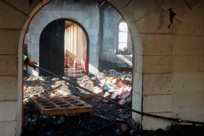 Tierra Santa: Incendian iglesia católica en el lugar donde Cristo multiplicó los panes  