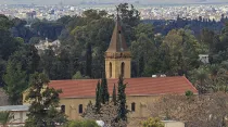 Campanario de la Iglesia de la Santa Cruz, en Nicosia (Chipre). Crédito: Wikipedia. 