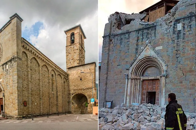 FOTOS: Terremoto también dañó emblemáticas iglesias del centro de Italia