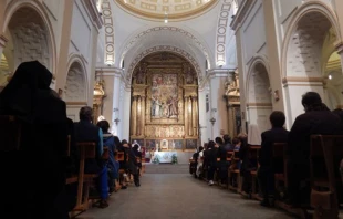Iglesia de los Padres Carmelitas en u00c1vila durante celebraciu00f3n de la Eucaristu00eda por V Centenario del nacimiento de Santa Teresa de Jesu00fas. Foto: ACI Prensa  