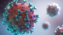Ilustración de coronavirus SARS-CoV-2, causante de COVID-19. Crédito: Fusion Medical Animation / Unsplash.
