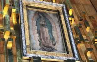 La Virgen de Guadalupe en la nueva Basu00edlica. Foto: David Ramos / ACI Prensa. 