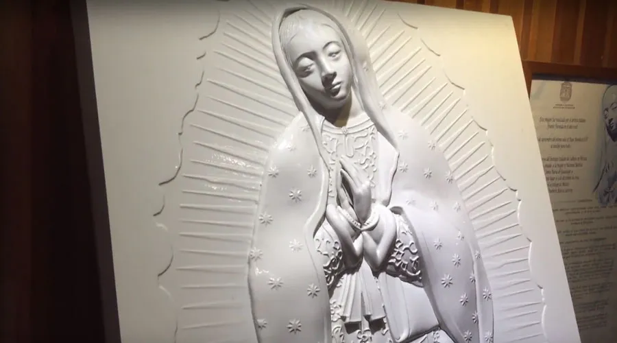 Imagen de la Virgen de Guadalupe para invidentes en Basílica de Guadalupe de Ciudad de México. Crédito: David Ramos / ACI Prensa.?w=200&h=150