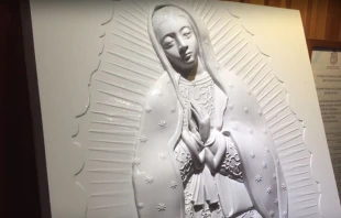 Imagen de la Virgen de Guadalupe para invidentes en Basu00edlica de Guadalupe de Ciudad de Mu00e9xico. Cru00e9dito: David Ramos / ACI Prensa. 