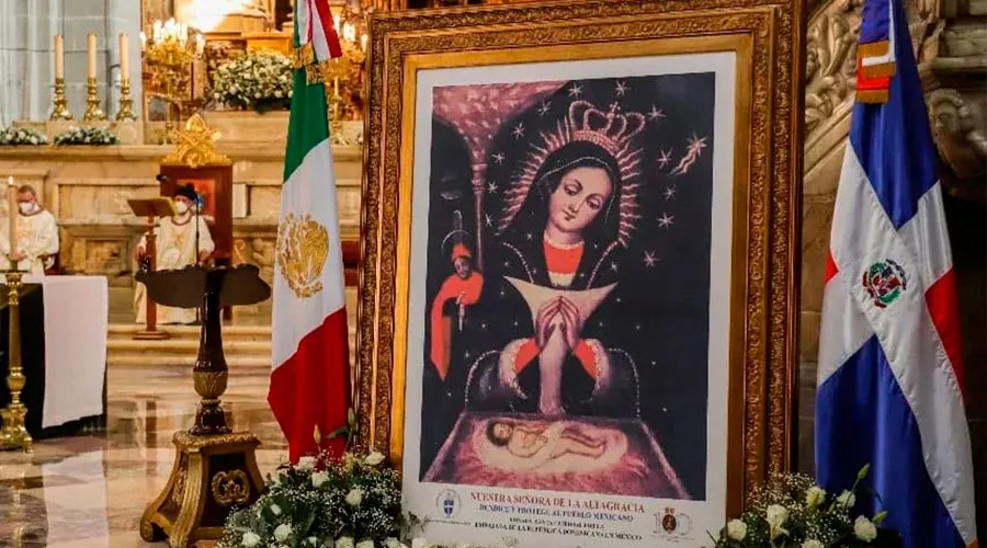 Imagen de la Virgen de Altagracia instalada en la Catedral Metropolitana de la Ciudad de México, el 15 de enero de 2022 / Crédito: Arquidiócesis de Santo Domingo