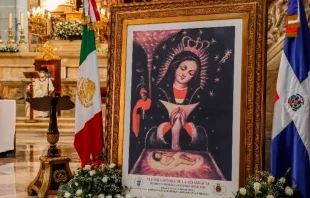 Imagen de la Virgen de Altagracia instalada en la Catedral Metropolitana de la Ciudad de Mu00e9xico, el 15 de enero de 2022 / Cru00e9dito: Arquidiu00f3cesis de Santo Domingo 
