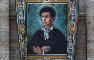 Imagen oficial de canonizaciu00f3n de Nunzio Sulprizio / Foto: Daniel Ibu00e1u00f1ez (ACI Prensa)  